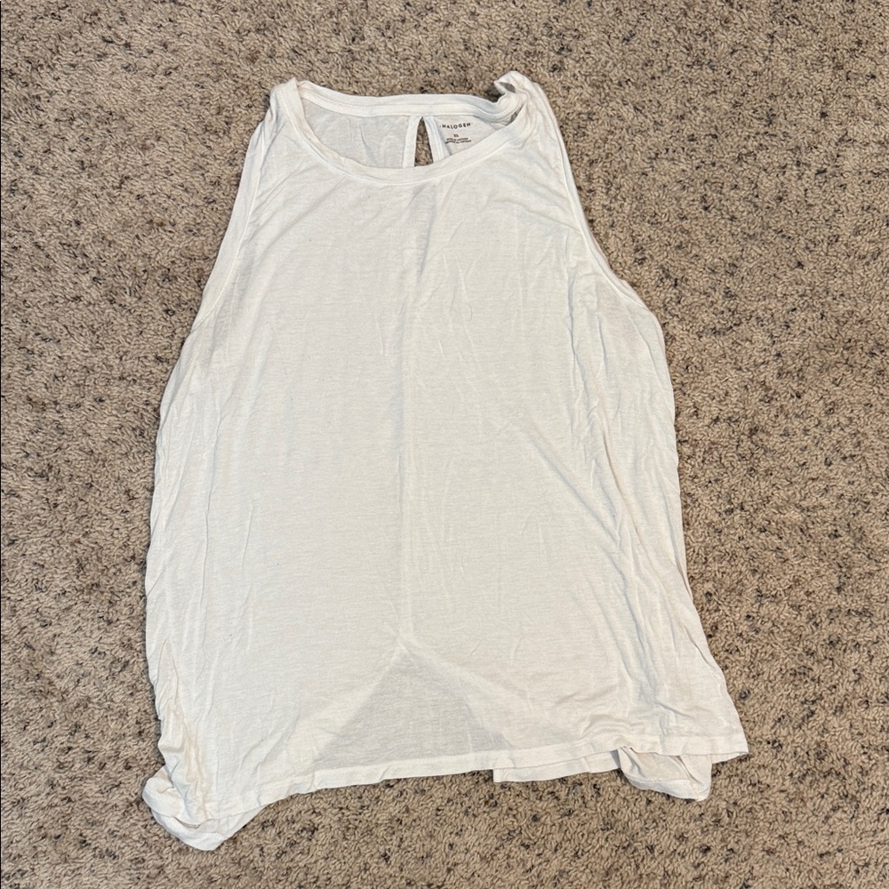 Halogen White Tank Top